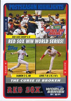 2005 Topps Opening Day #86 Boston Red Sox Front
