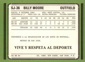 1988-89 BYN Puerto Rico Winter League Update #40 Billy Moore Back