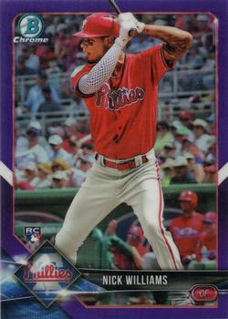 2018 Bowman Chrome - Purple Refractor #35 Nick Williams Front