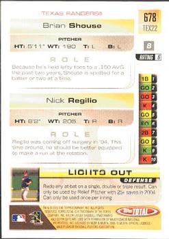 2005 Topps Total #678 Nick Regilio / Brian Shouse Back