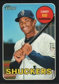 2018 Topps Heritage Minor League - Black #153 Corey Ray Front