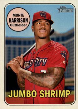 2018 Topps Heritage Minor League - Glossy #115 Monte Harrison Front