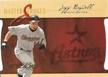 2005 Donruss Studio - Masterstrokes Die Cut Gold #MS-9 Jeff Bagwell Front