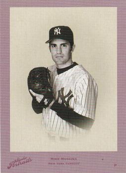 2005 Donruss Studio - Portraits Certified Materials Red B/W #SP-56 Mike Mussina Front