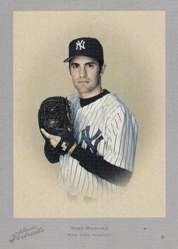 2005 Donruss Studio - Portraits Leather & Lumber White #SP-56 Mike Mussina Front