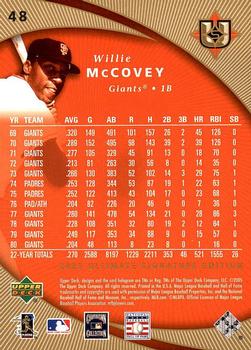 2005 UD Ultimate Signature Edition #48 Willie McCovey Back