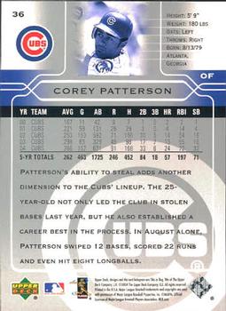 2005 Upper Deck #36 Corey Patterson Back