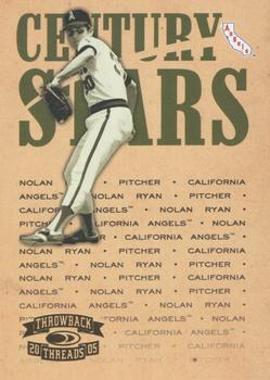 2005 Donruss Throwback Threads - Century Stars #CS-30 Nolan Ryan Front