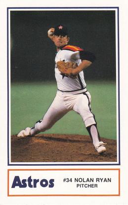 1986 Kool-Aid Houston Astros #2 Nolan Ryan Front