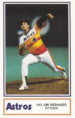 1986 Kool-Aid Houston Astros #24 Jim Deshaies Front
