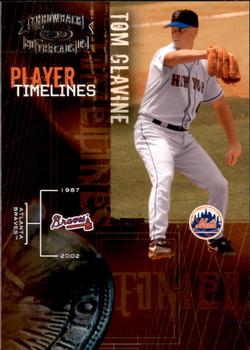 2005 Donruss Throwback Threads - Player Timelines #PT-3 Tom Glavine Front