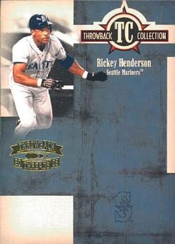 2005 Donruss Throwback Threads - Throwback Collection #TC-46 Rickey Henderson Front