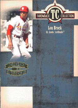 2005 Donruss Throwback Threads - Throwback Collection #TC-48 Lou Brock Front