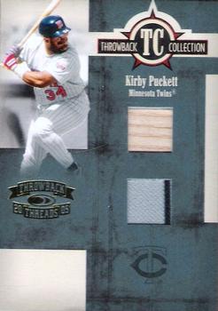 2005 Donruss Throwback Threads - Throwback Collection Material Combo #TC-43 Kirby Puckett Front