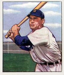 1950 Bowman #211 Charlie Keller Front