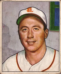 1950 Bowman #249 George Stirnweiss Front
