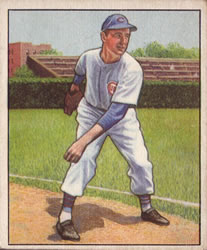 1950 Bowman #24 Johnny Schmitz Front
