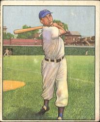 1950 Bowman #25 Hank Sauer Front