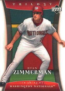 2005 Upper Deck Trilogy #12 Ryan Zimmerman Front