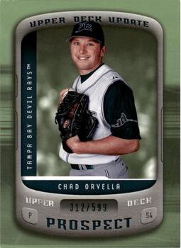 2005 Upper Deck Update #109 Chad Orvella Front
