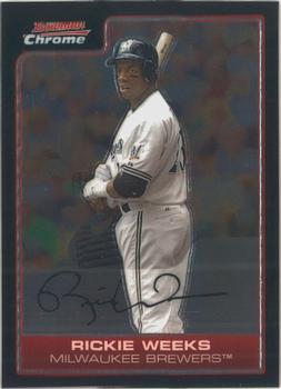 2006 Bowman Chrome #156 Rickie Weeks Front
