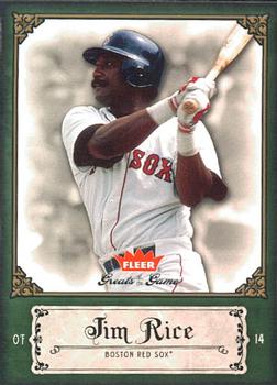 2006 Fleer Greats of the Game #51 Jim Rice Front