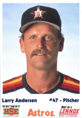 1990 HSE Lennox Houston Astros #NNO Larry Anderson Front