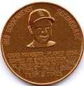 1966 Busch Stadium Immortals Coin Set #NNO Red Schoendienst Front