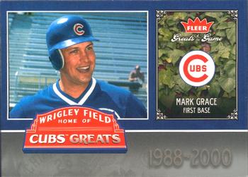 2006 Fleer Greats of the Game - Cubs Greats #CHC-MG Mark Grace Front