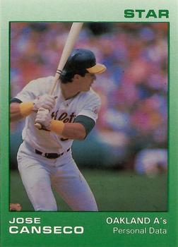 1989 Star Jose Canseco (White Name) - Glossy #10 Jose Canseco Front