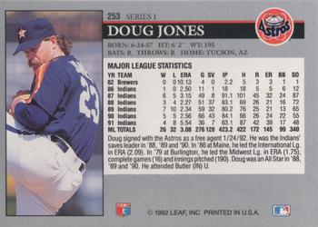 1992 Leaf #253 Doug Jones Back