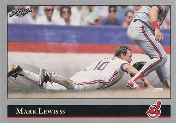 1992 Leaf #49 Mark Lewis Front