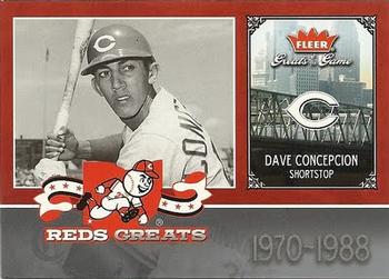 2006 Fleer Greats of the Game - Reds Greats #CIN-DC Dave Concepcion Front