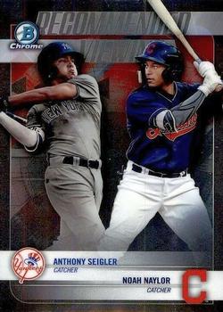 2018 Bowman Draft - Recommended Viewing #RV-SN Anthony Seigler / Noah Naylor Front