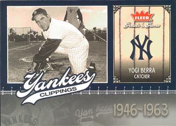2006 Fleer Greats of the Game - Yankee Clippings #NYY-YB Yogi Berra Front