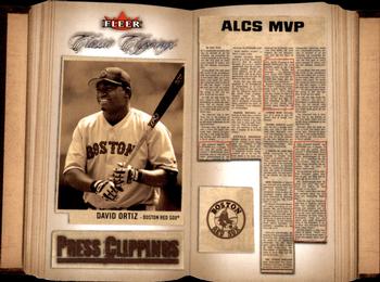 2005 Fleer Classic Clippings - Press Clippings #4PC David Ortiz Front