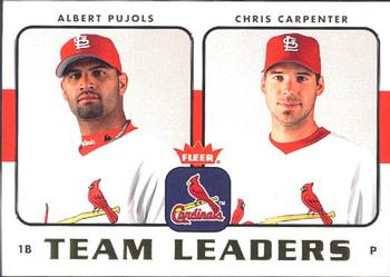 2006 Fleer - Team Leaders #TL-25 Albert Pujols / Chris Carpenter Front
