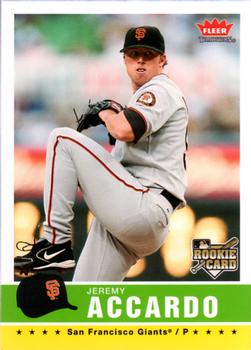 2006 Fleer Tradition #76 Jeremy Accardo Front