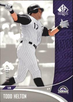 2006 SP Authentic #128 Todd Helton Front