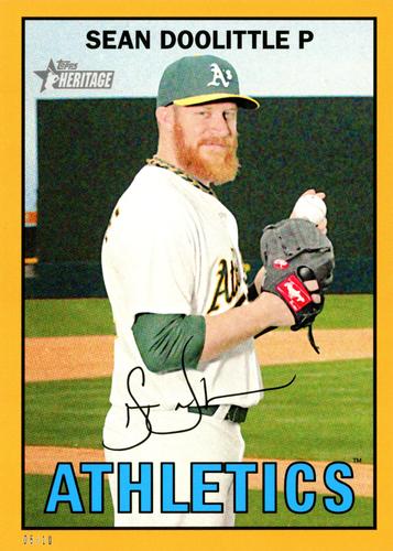 2016 Topps Heritage 5x7 - Gold 5x7 #418 Sean Doolittle Front