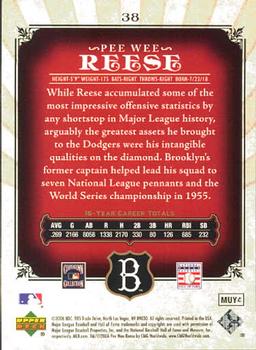 2006 SP Legendary Cuts #38 Pee Wee Reese Back