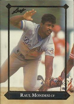1992 Leaf - Gold Rookies #BC-16 Raul Mondesi Front