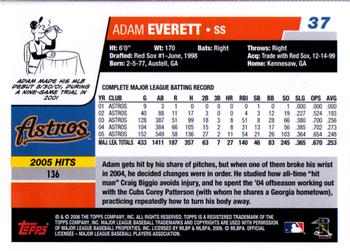 2006 Topps #37 Adam Everett Back