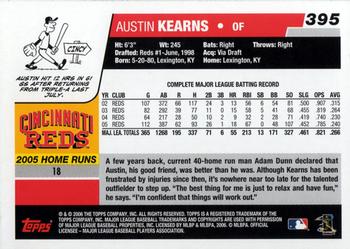 2006 Topps #395 Austin Kearns Back