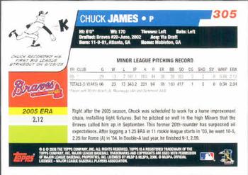 2006 Topps #305 Chuck James Back