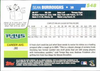 2006 Topps #548 Sean Burroughs Back
