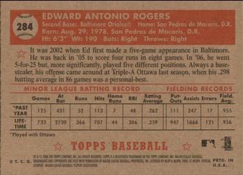 2006 Topps '52 Rookies #284 Ed Rogers Back