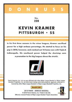 2019 Donruss #220 Kevin Kramer Back