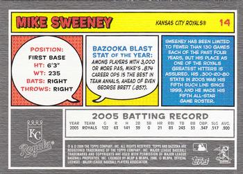 2006 Bazooka #14 Mike Sweeney Back