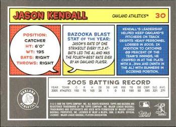 2006 Bazooka #30 Jason Kendall Back